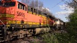 Tied down BNSF coal train